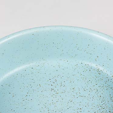 Mangeoire aanti-déversement stone speckle turquoise - Detail 1