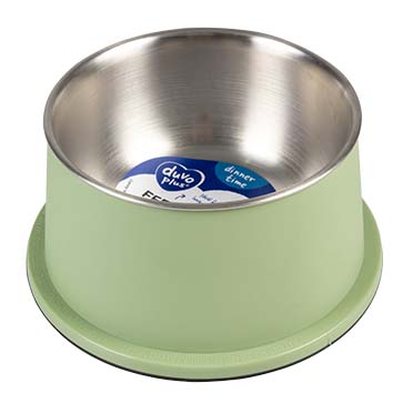 Feeding bowl matte fix conic green - Verpakkingsbeeld