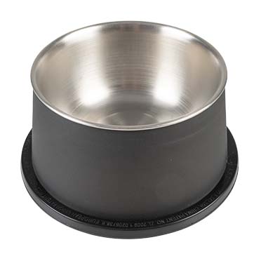 Feeding bowl matte fix conic black - <Product shot>