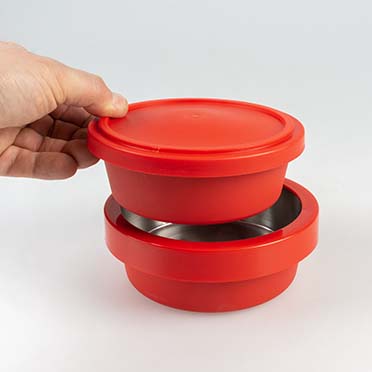 2-in-1 travel bowls red - Detail 3