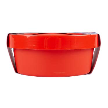 2-in-1 travel bowls red - Facing
