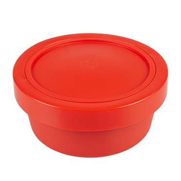 2-in-1 travel bowls red - Product shot
