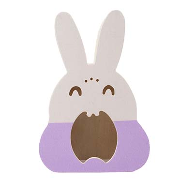 Small animal wooden play house rabbit multicolour - Facing