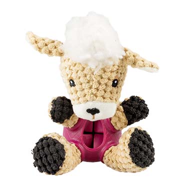 Plush & rubber sheep dispenser multicolour - Facing