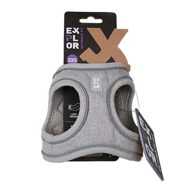 Ultimate fit petit chien harnais gris - Verpakkingsbeeld