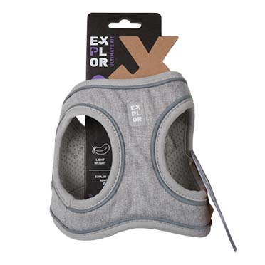Ultimate fit small dog harness grey - Verpakkingsbeeld