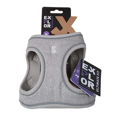 Ultimate fit petit chien harnais gris - Verpakkingsbeeld