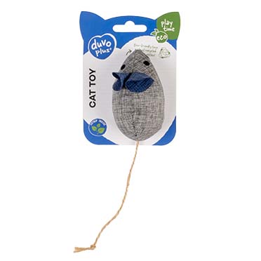 Eco navy mouse & catnip blue/grey - Verpakkingsbeeld