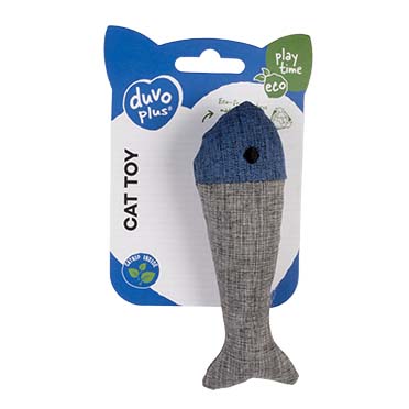 Eco navy fish & catnip blue/grey - Verpakkingsbeeld