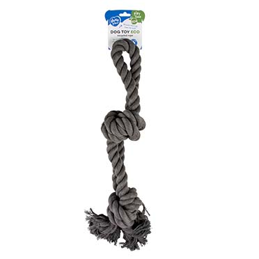 Eco rope 2 knots & loop black - Verpakkingsbeeld