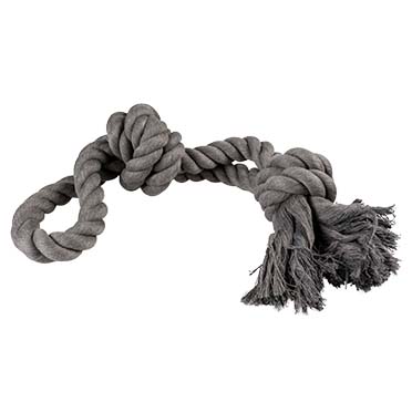 Eco rope 2 knots & loop black - Product shot
