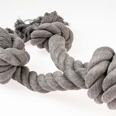 Eco rope 3 knots & loop black - Detail 1