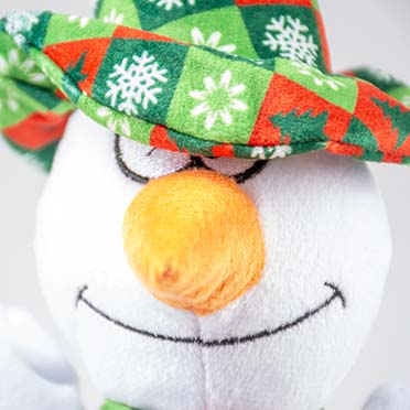 Xmas peluche bonhomme de neige max blanc - Detail 1