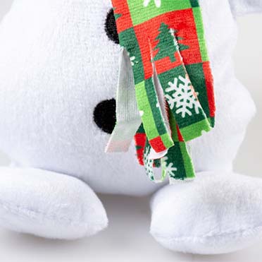 Xmas plush snowman max white - Detail 2