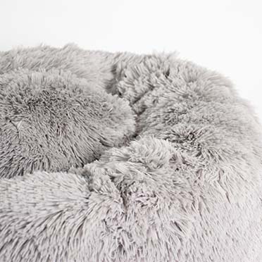 Coussin arrondi doux gris clair - Detail 2