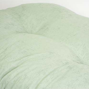 Kissen oval velvet grün - Detail 1
