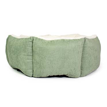 Bed hexa velvet green - Facing