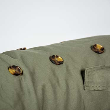 Dog jacket trench coat green - Detail 1