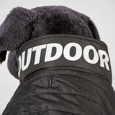 Hund mantel puffer outdoor grün - Detail 1