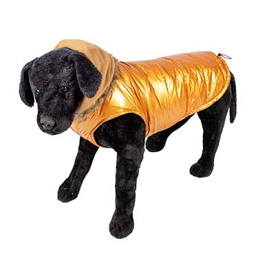 Manteau pour chien puffer orange - Sceneshot