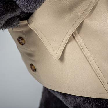 Hondenjas trench coat beige - Detail 1