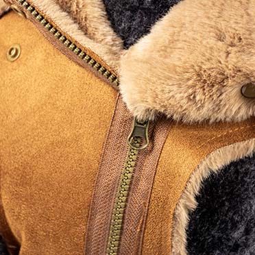 Dog jacket stylish quilt beige - Detail 3