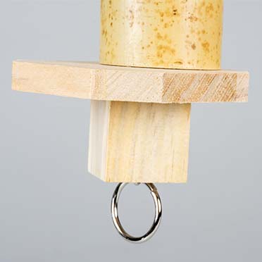 Brainy pendentif pour snack en bambou couleur bois - Detail 2