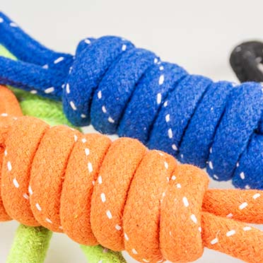 Scooby rope with 2 loops mixed colors - Detail 1