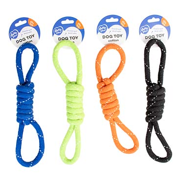 Scooby rope with 2 loops mixed colors - Facing