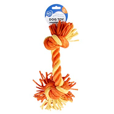 Sweater rope with 4 knots orange/yellow - Facing