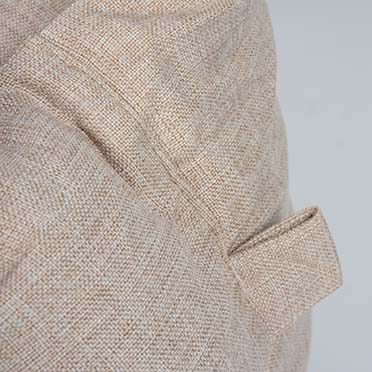 Bed rectangular textura eco beige - Detail 1