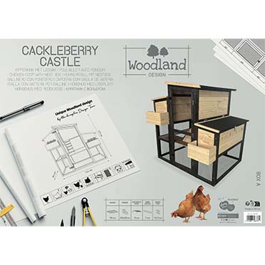 Woodland design chicken coop cackleberry c. wood-coloured - Verpakkingsbeeld