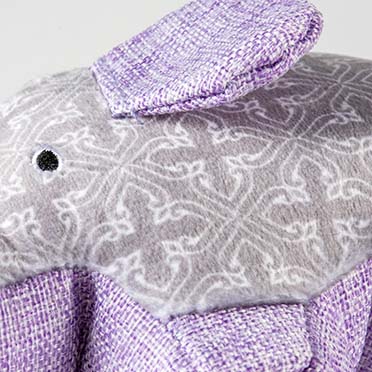 Peluche eléphant retro gris - Detail 2