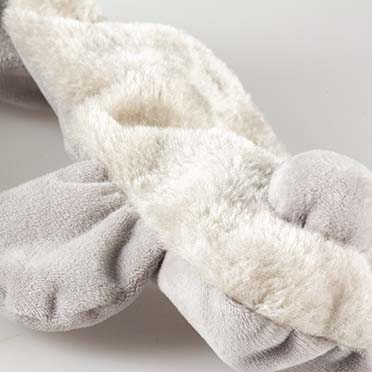 Peluche lapin squeaky gris - Detail 1