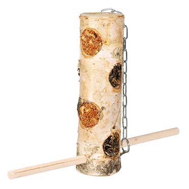 Filled birch trunk feeder multicolour - Product shot