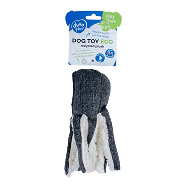 Eco plush octopus grey - Verpakkingsbeeld