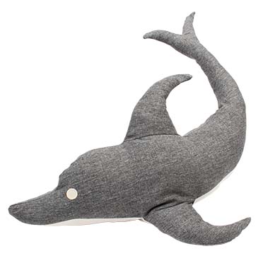 Eco plush dolphin grey - Product shot