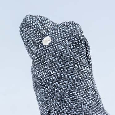 Eco peluche phoque gris - Detail 2