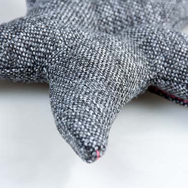 Eco plush starfish grey - Detail 2