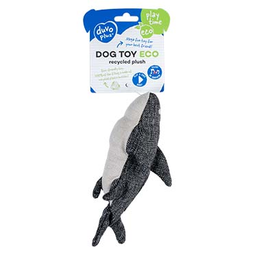 Eco pluche haai grijs - Verpakkingsbeeld