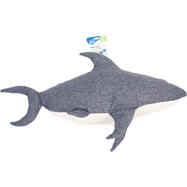 Eco peluche requin gris - Facing