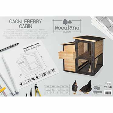 Woodland Hühnerstall Cackleberry Cabin Holzfarbig - Verpakkingsbeeld