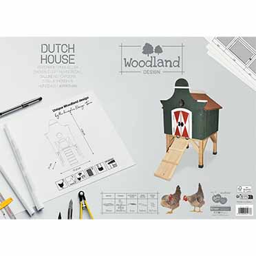 Woodland Design kippenhok Dutch House Meerkleurig - Verpakkingsbeeld
