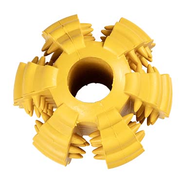 Bal Griplay dental ribbel Geel - Detail 2