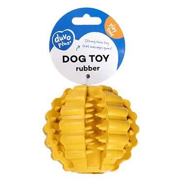Bal Griplay dental ribbel Geel - Verpakkingsbeeld