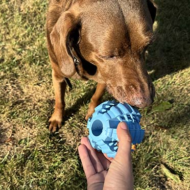 Bal Griplay dental ribbel Blauw - Sceneshot