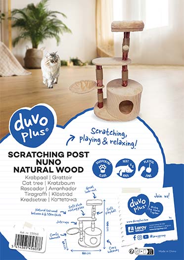 Krabpaal Nuno Natural wood Beige - Verpakkingsbeeld