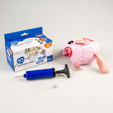 Fußball Piggy mit Pumpe Rosa - Detail 2