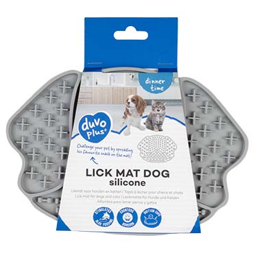 Alfombra para lamer perro Gris - Facing