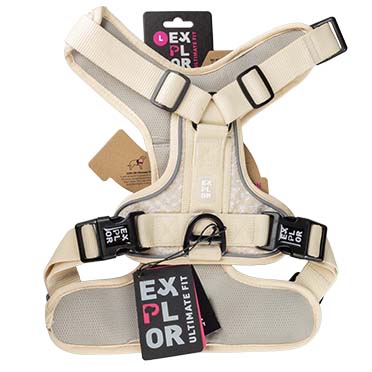Ultimate Fit No-Pull harnas Fashion Antique white - Verpakkingsbeeld